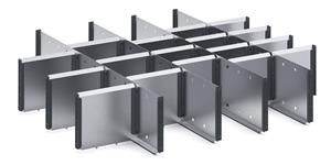22 Compartment Steel Divider Kit External 800W x 750Dx 150H Bott Cubio Metal Drawer Divider Kits 43020734.51 